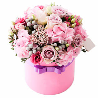Цветы в коробке «Серенада»